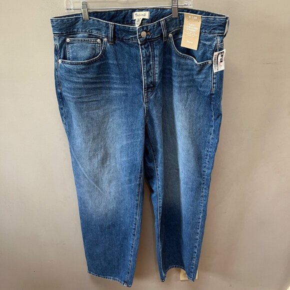 Madewell Denim - NEW Madewell Plus Curvy Low-Slung Straight Jeans in‎ Palmina Wash- 14W